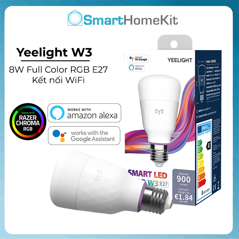 Bóng đèn Yeelight LED Bulb W3/ W4 Lite (E27) – đèn 16 triệu màu Bản Quốc Tế - Hàng Chính Hãng