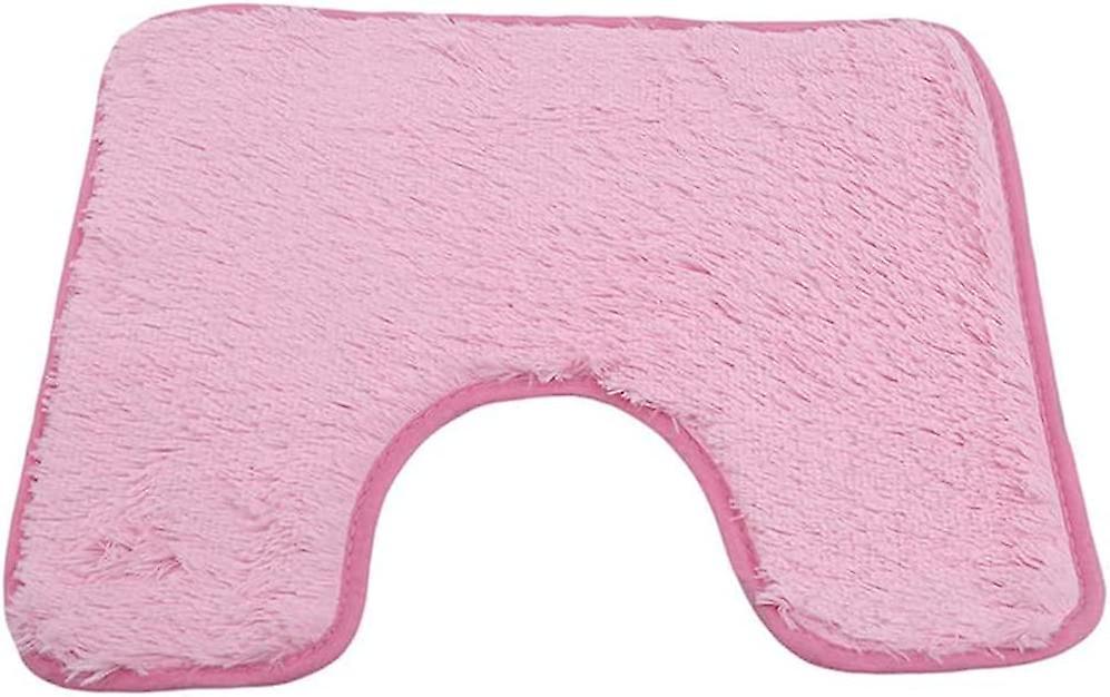 3 cái thảm phòng tắm màu tinh khiết 3pcs tắm thảm không trượt và thảm chịu lực / nhà vệ sinh ， màu hồng