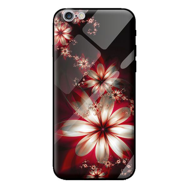 Ốp kính cho Iphone 6 mẫu HOA NỀN 1 - Hàng chính hãng
