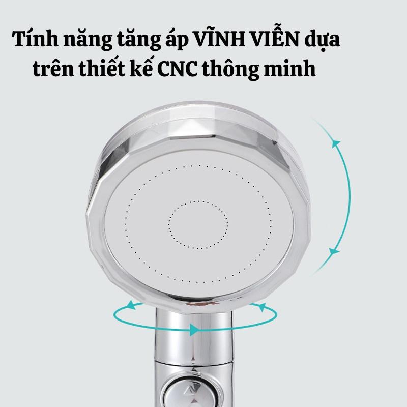 Vòi Sen Tăng Áp, Vòi Hoa Sen Hợp Kim Nhôm Cao Cấp Áp Lực Mạnh