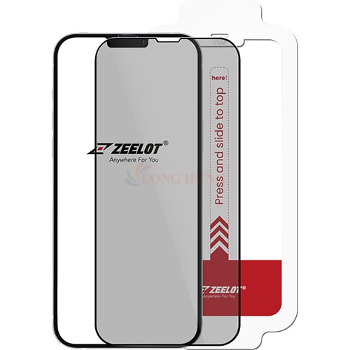 Dán màn hình cường lực Full viền chống nhìn trộm Zeelot SOLIDsleek dành cho iPhone 13 Series  - Hàng chính hãng
