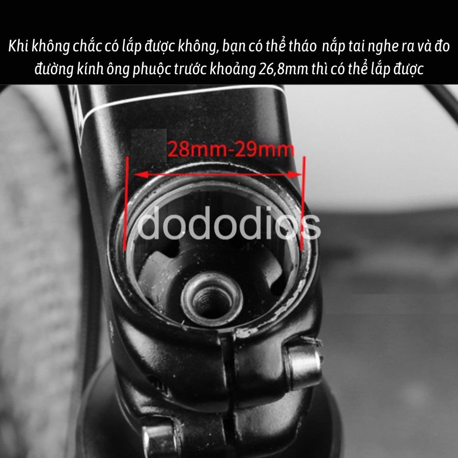Đầu cắm nâng nối tay lái xe đạp bằng nhôm - Hàng chính hãng dododios