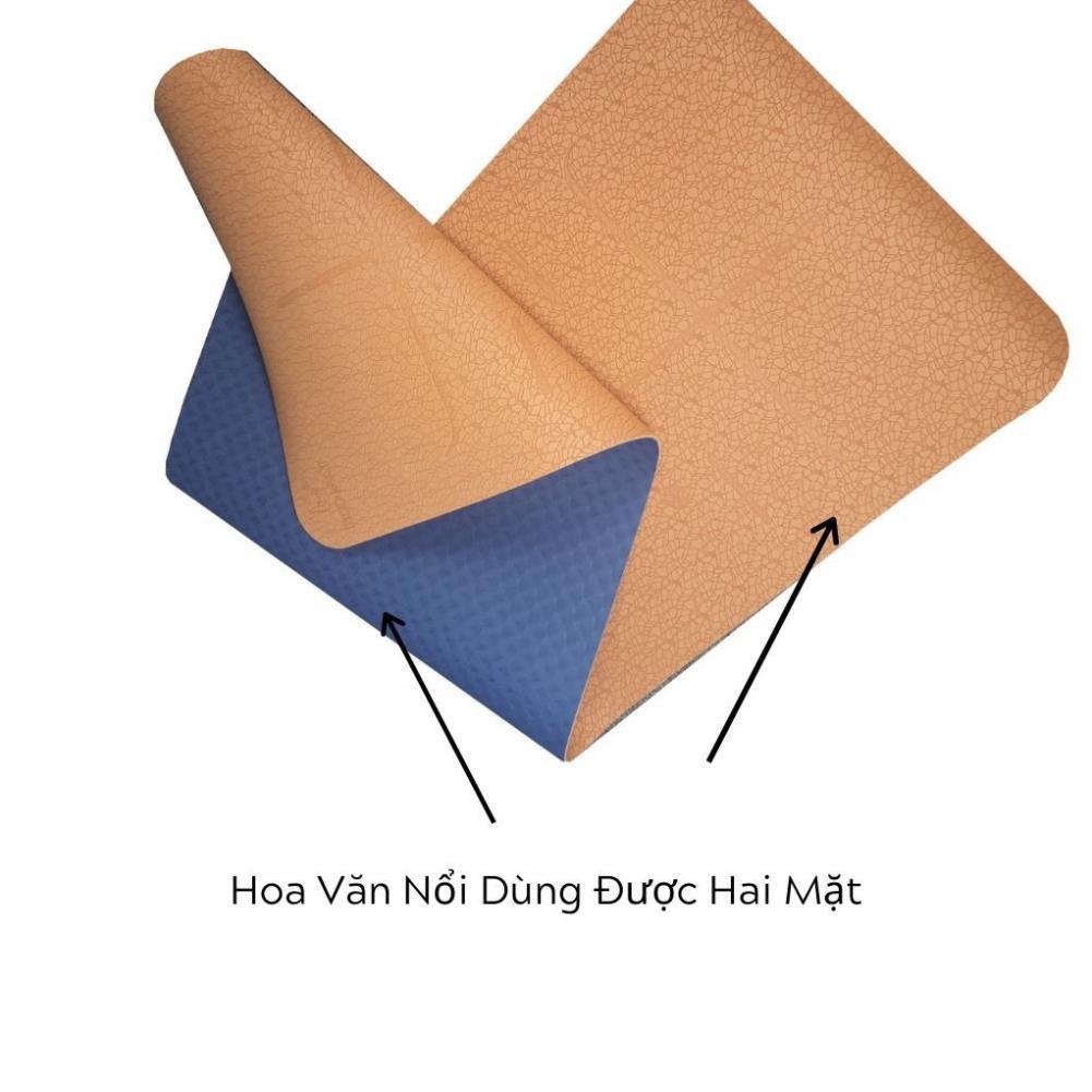 Thảm Tập Yoga Cao Cấp ECO PRO Định Tuyến,Chống Trượt TPE 6Mm, Hai Màu Đẹp,Bám Sàn T ốt, Tặng Túi Và Dây, ONEFFIT