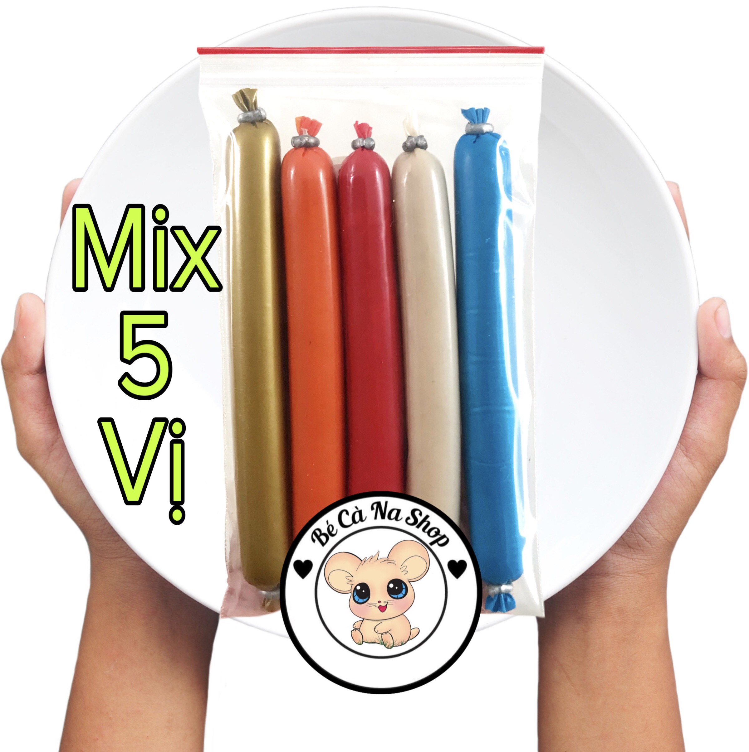 Combo 5 cây xúc xích cao cấp cho hamster thỏ bọ sóc chinchilla