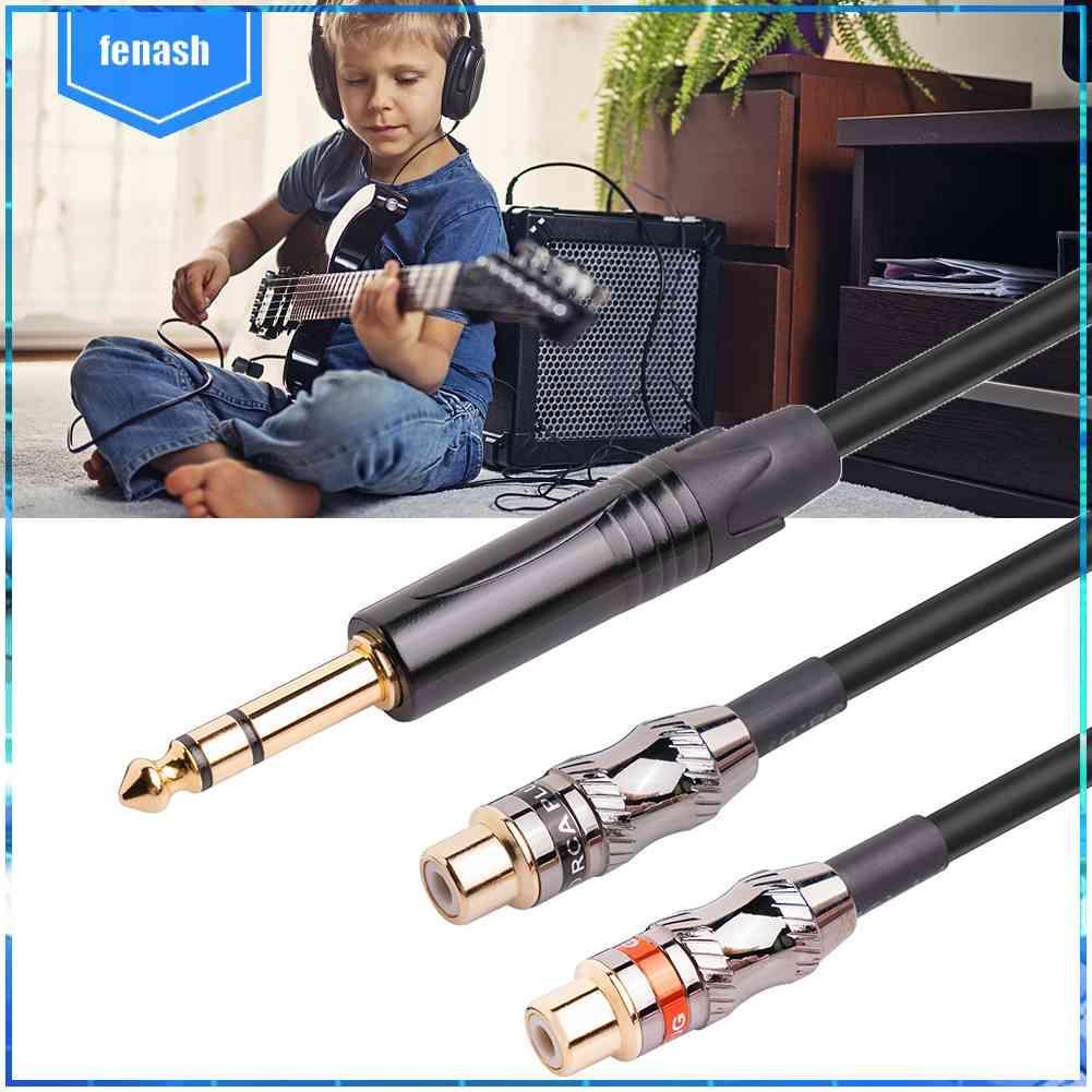 Cáp KếT NốI 6.35mm Mạ VàNg 24k RCA Sang 1 / 4 inch RCA Sang 1 / 4 inch Chuyên DụNg Cho Studio