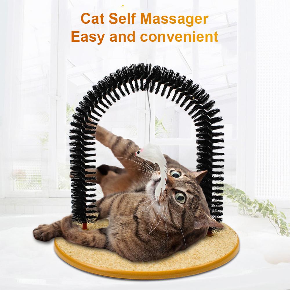 Lược chải lông mát sa cho mèo kèm Đồ chơi giải trí cho mèo