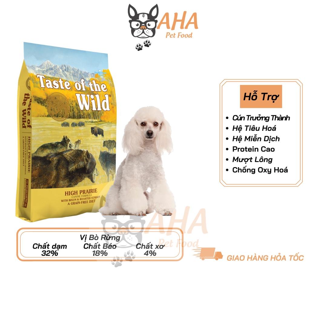 Thức Ăn Cho Chó Poodle Taste Of The Wild Bao 500g - High Praire Bò Rừng, Nai Nướng, Trái Cây Rau Củ Quả