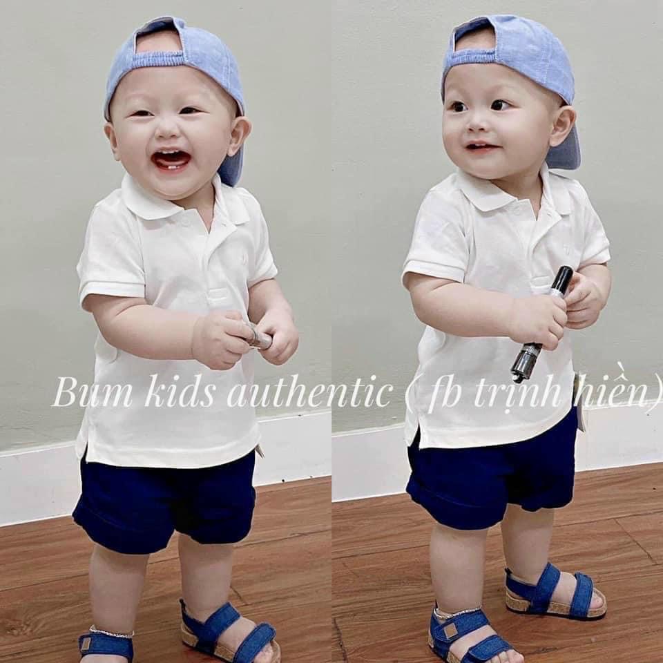 SET 3 ÁO POLO CHO BÉ TRAI DỄ PHỐI ĐỒ MÀU XANH, CAM, TRẮNG CỰC THỜI TRANG