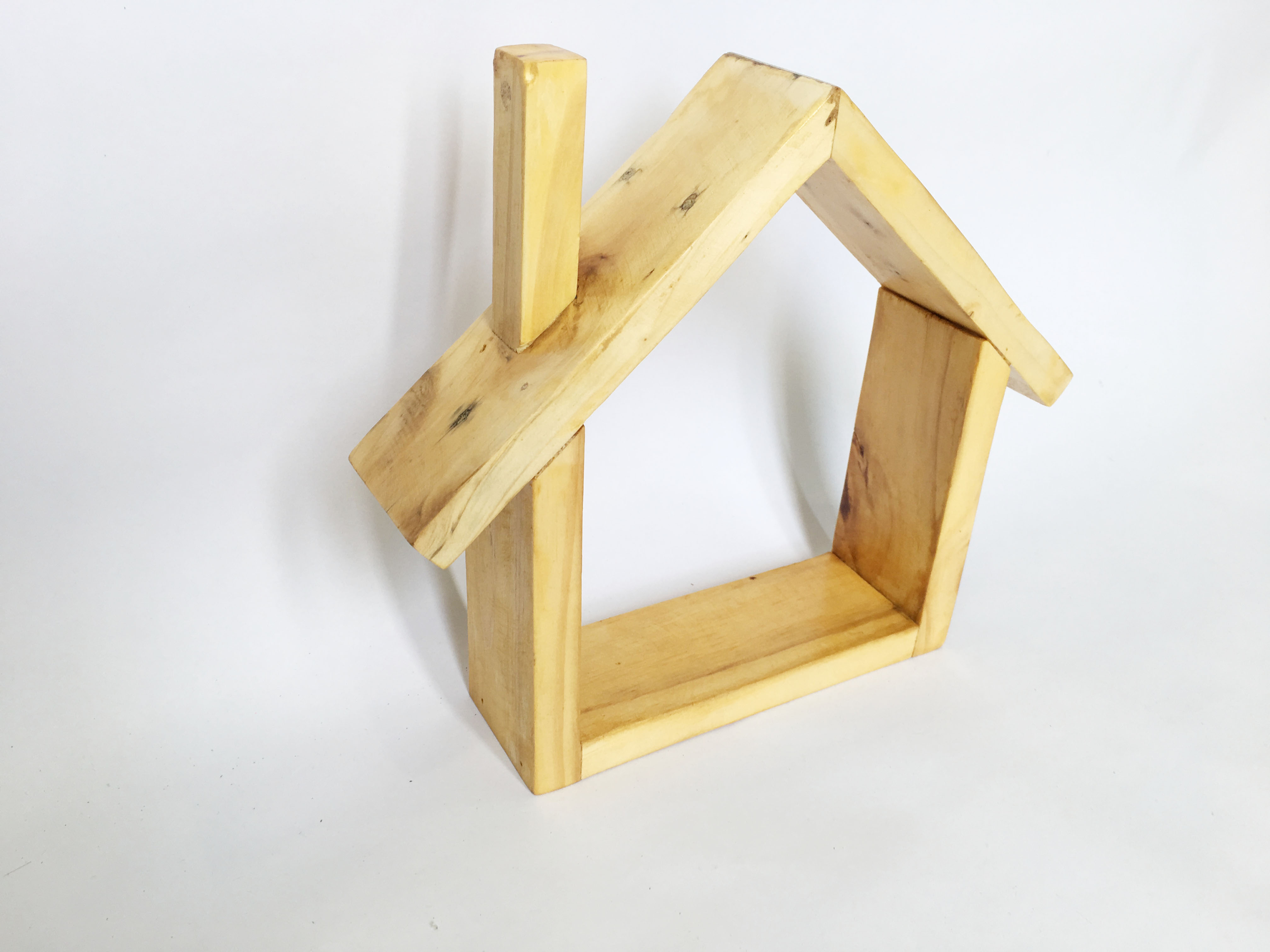 Khung kệ gỗ trang trí - Ngôi nhà mini 12x15cm