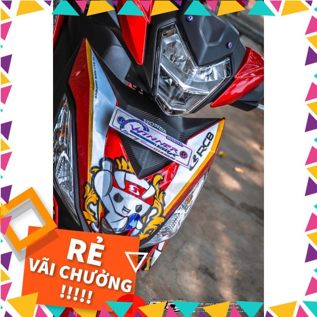 Tem Rời Winner V1 Mẫu RCB Racing Boy Đỏ Trắng Đen Cực Độc,