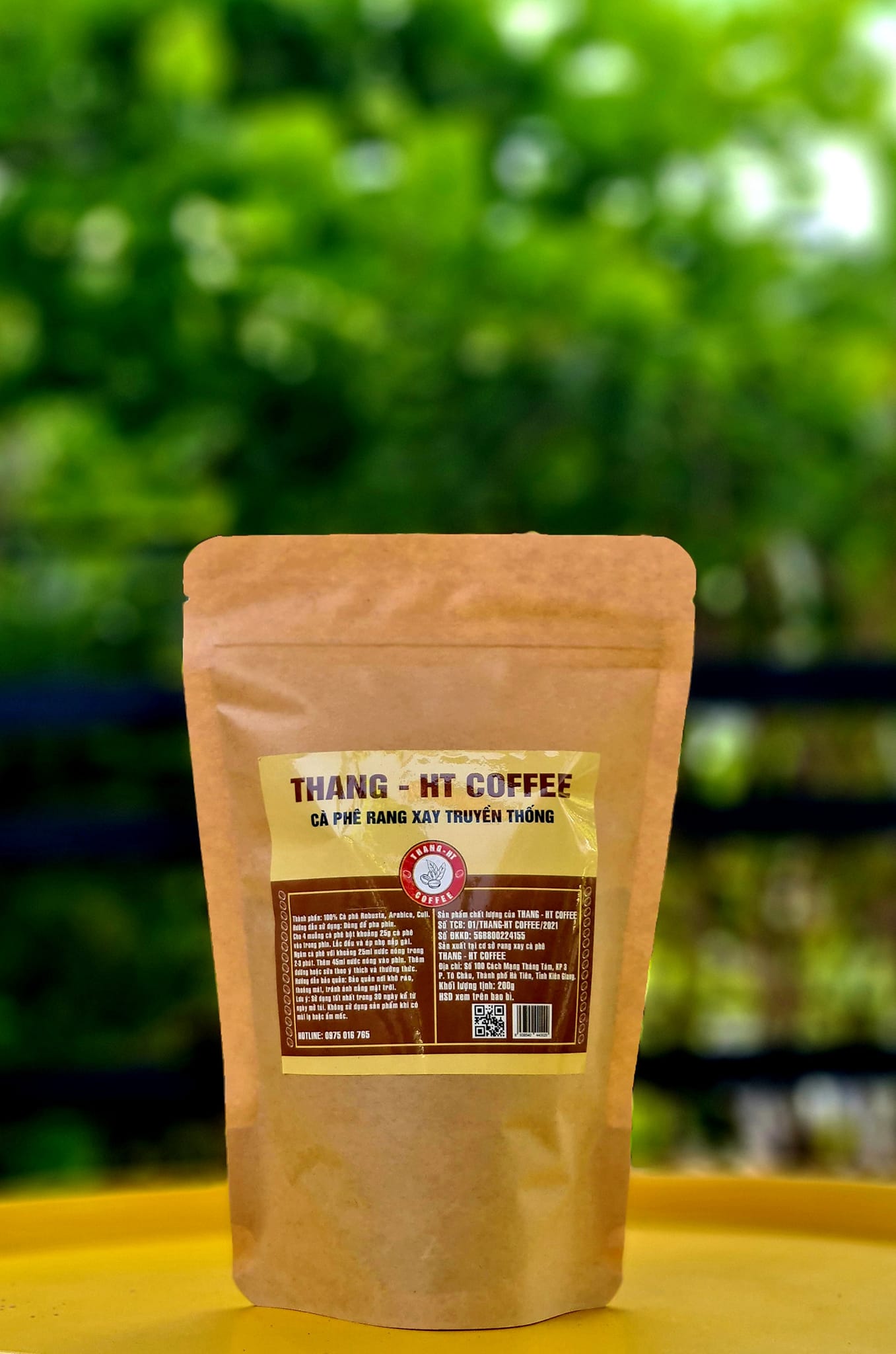 200gr BỘT CÀ PHÊ RANG XAY TRUYỀN THỐNG - THANG-HT COFFEE