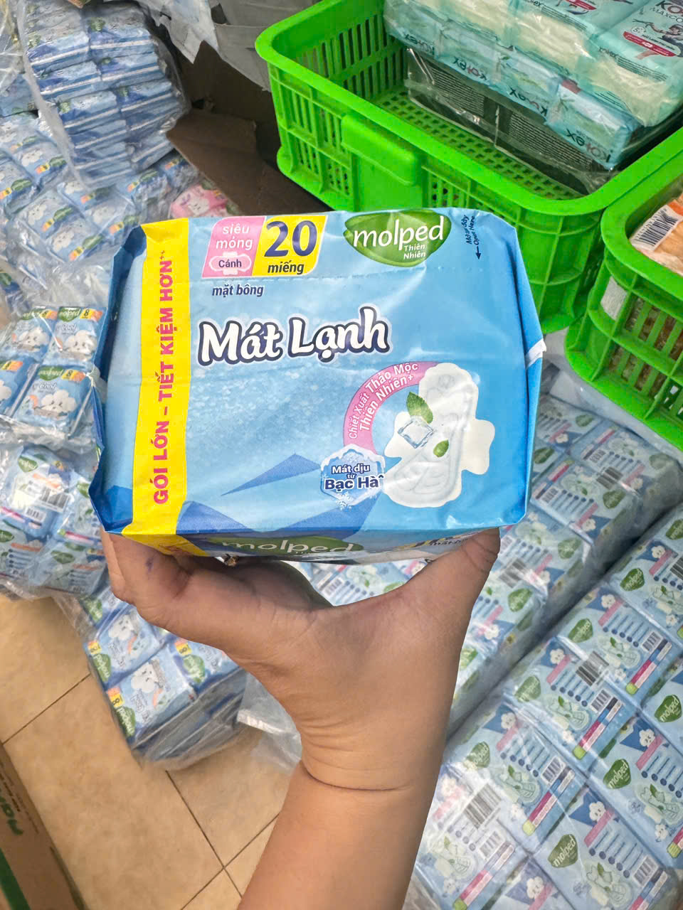 Combo 4 gói BVS Molped Icycool Có cánh gói lớn 20 miếng tiết kiệm giá tốt
