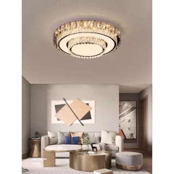 MKPL_03 Đèn mâm áp trần phale trang trí phòng khách, đèn trang trí trần tối tân DT HQ