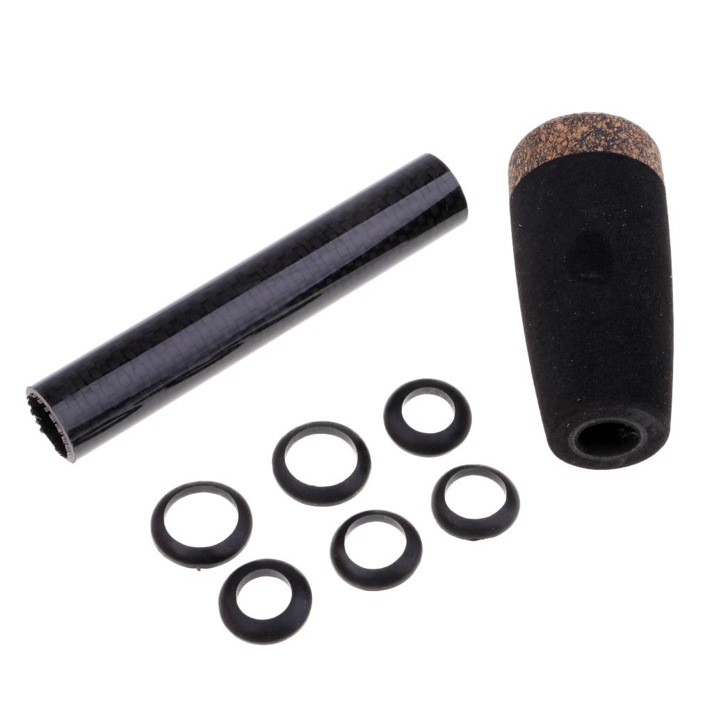 Fishing Rod Cork Handle with Reel Seat Set Rod Building and Repairs