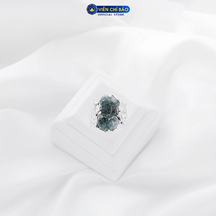 Nhẫn bạc nữ Tỳ Hưu tóc xanh may mắn bình an chất liệu bạc S925 Viễn Chí Bảo N600046