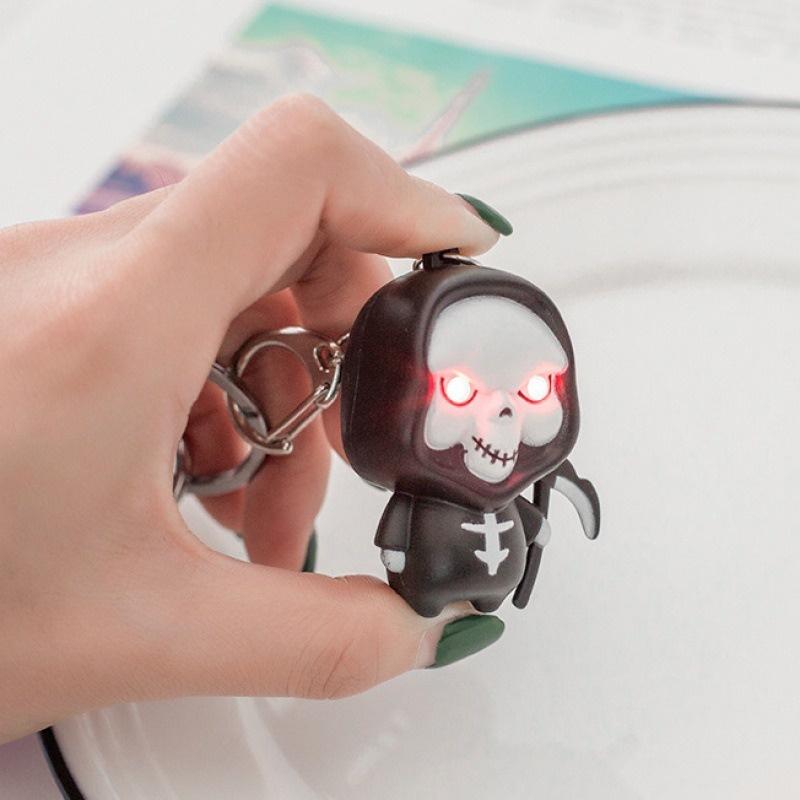 Móc khóa Ma-Móc khóa thần chết phát sáng đèn Led có âm thanh