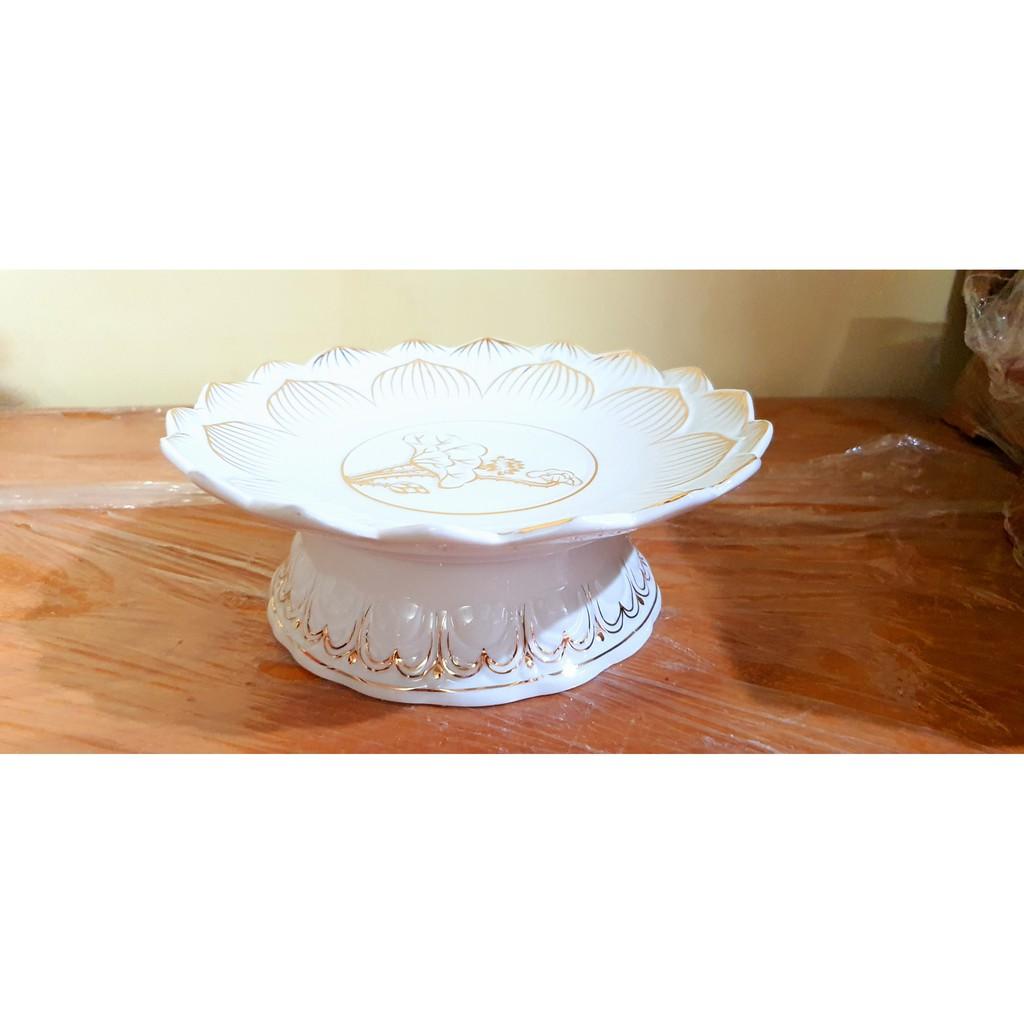 Đĩa sứ Bạch Ngọc Cao cấp 20cm