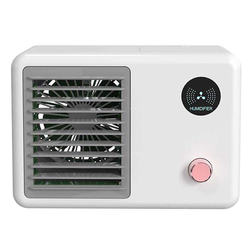 Personal Air Cooler, 3-in-1 Silent Retro Portable Mini Air Conditioner, 400ml Evaporative Air Cooler Humidifier Purifier with 7 Colors LED