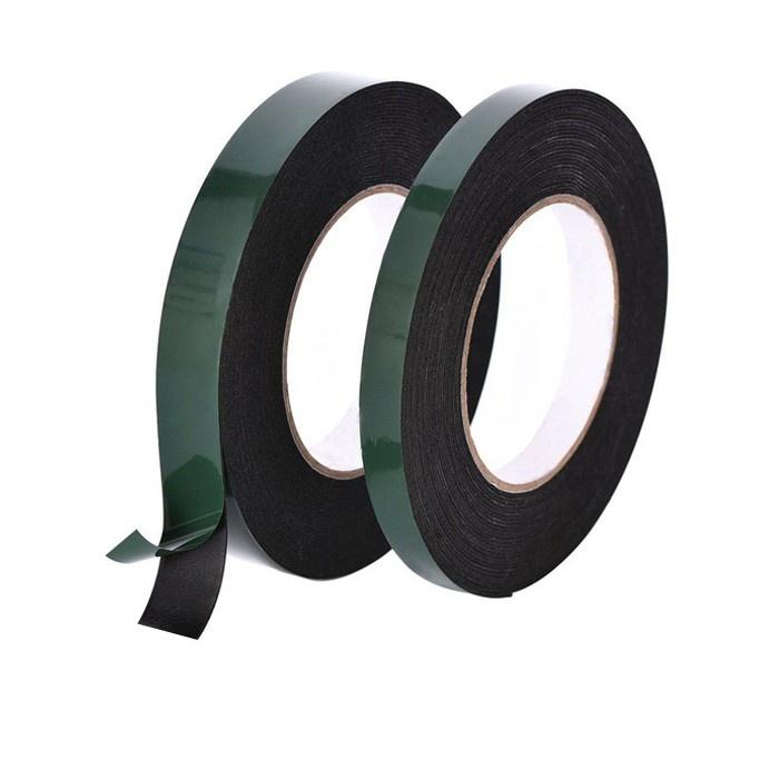 Băng keo xốp hai mặt xanh rêu 2.4cm