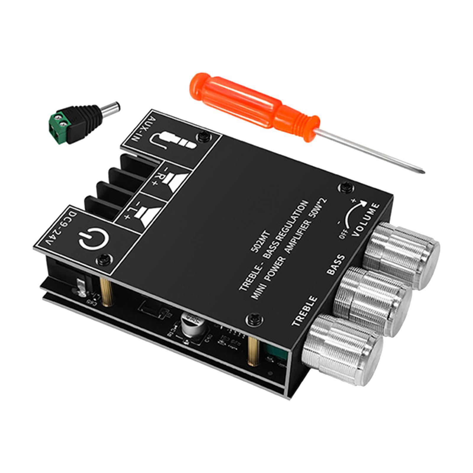 Power Amplifier Board, 50Wx2 2.0 Channel Digital Power Audio Amplifier Board Amp Board for Store Home Theater