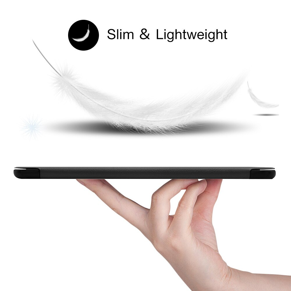 Case bao da chống sốc cho Samsung Galaxy Tab A 8.0 & S Pen 2019 P205 hiệu HOTCASE thiết kế siêu mỏng hỗ trợ Smartsleep, gập nhiều tư thế, mặt da siêu mịn - hàng nhập khẩu