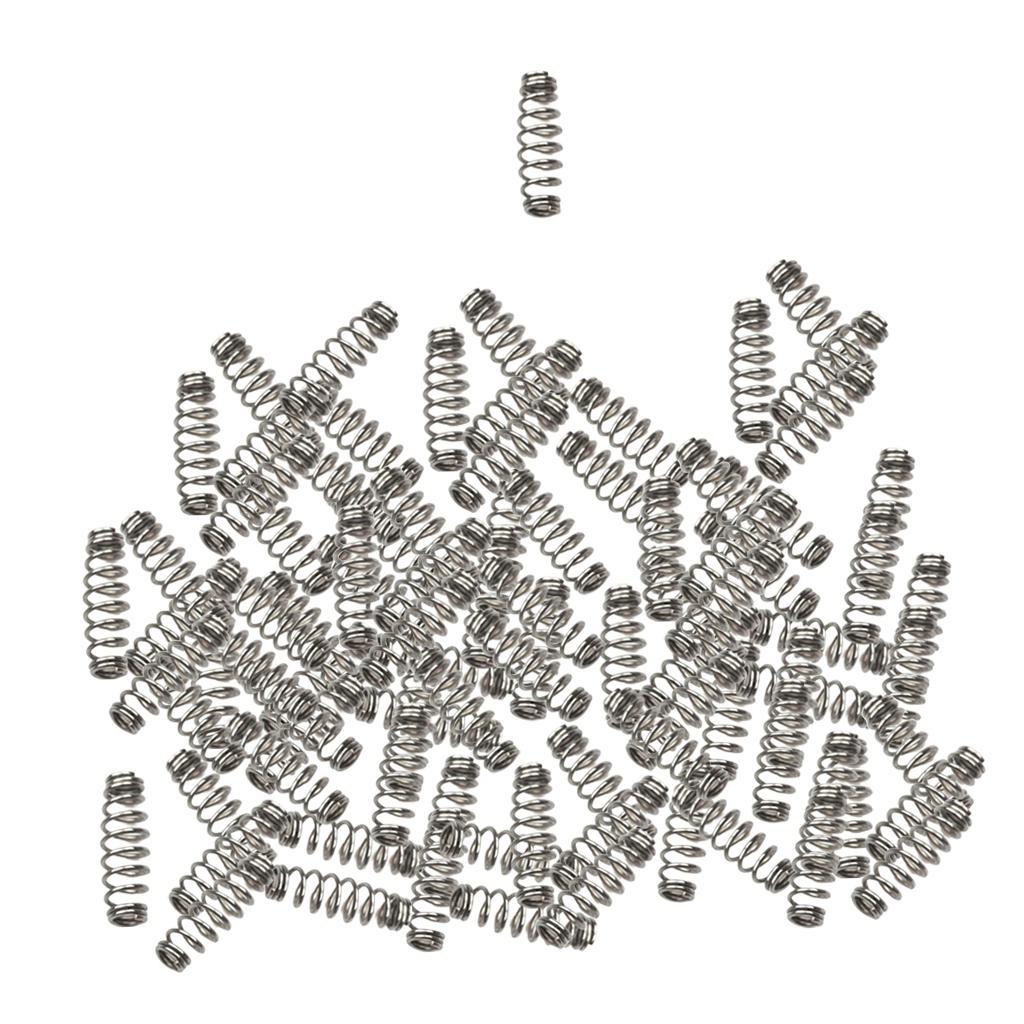 100pcs Barbed Fishing Hook Stainless Steel Spring Accessories S