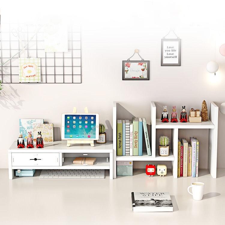 Kệ sách Mini để bàn, kệ gỗ đa năng 2 tầng gỗ MDF phủ Melamin decor góc học tập, làm việc 50x30x18 TAGO ND15