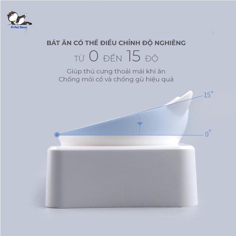 Bát ăn cho mèo kèm bình cấp nước tự động – Chén ăn và uống dễ thương cho chó mèo