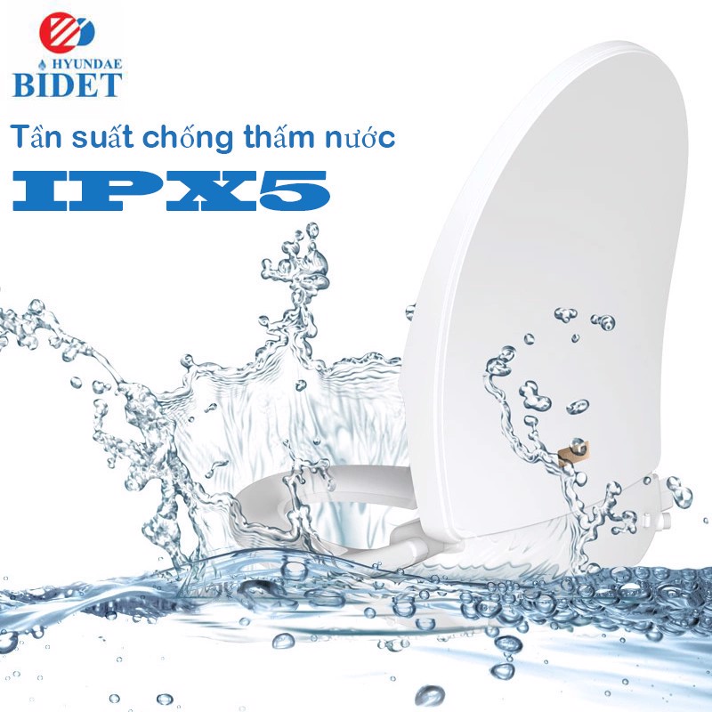 Nắp Bồn Cầu Điện Tử Thông Minh HB220 Nhập Khẩu Hàn Quốc, BH 2 Năm Chống Nước IPX5, Sưởi Bệt, Sấy Khô