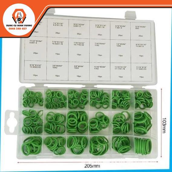 Hộp 270 Vòng Đệm Cao Su 18 Kích Cỡ Cho Đường Ống Xe Ô Tô