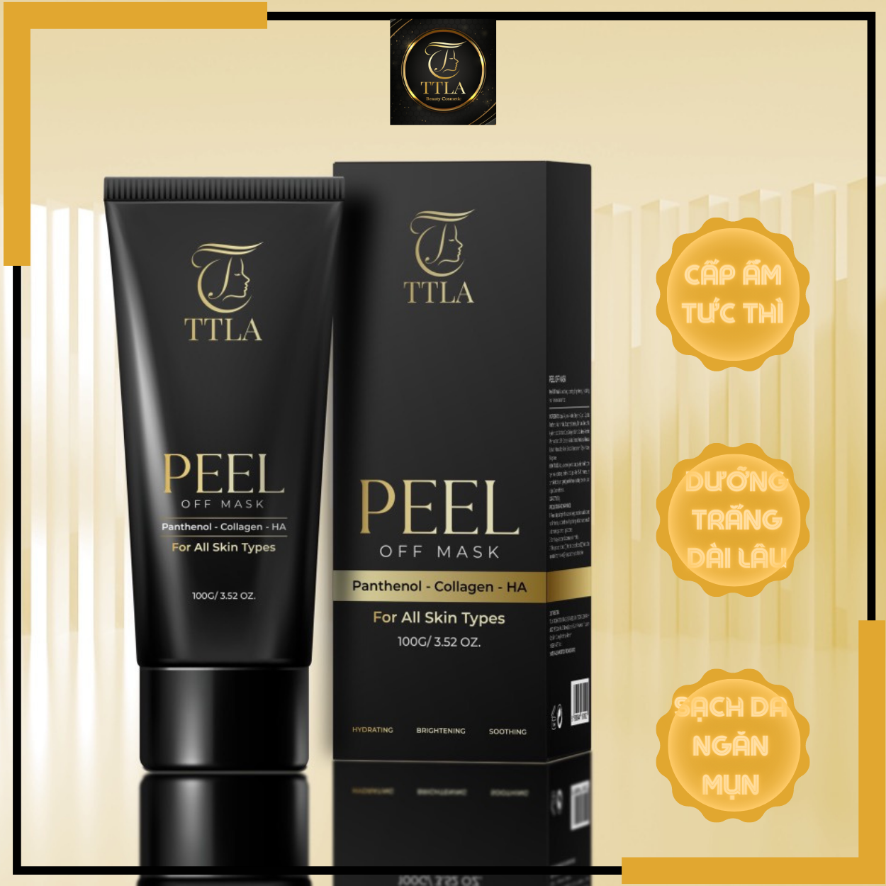 Mặt nạ lột dưỡng trắng cấp ẩm cho da TTLA Peel Off Mask