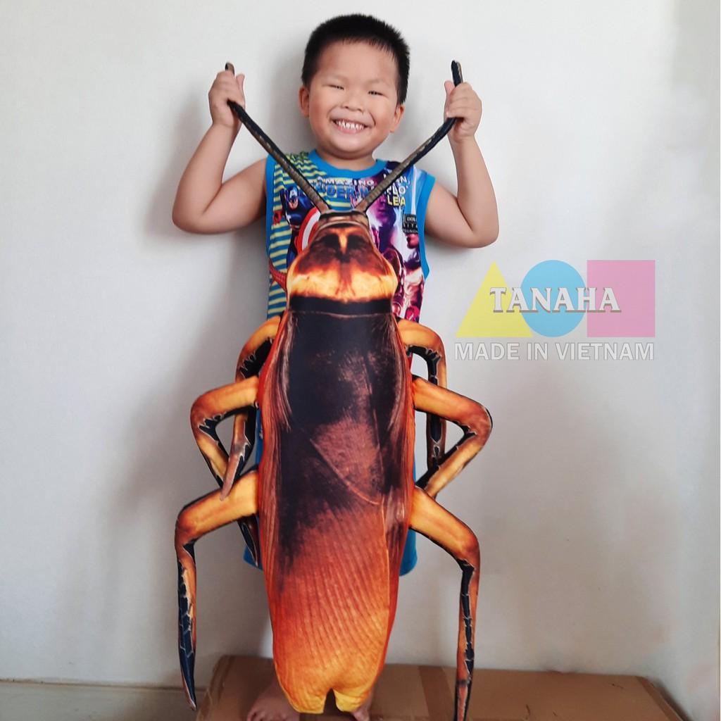 Thú Bông 3D Con Gián Nhồi Bông Khổng Lồ 80 cm ( luôn râu 1m1 )