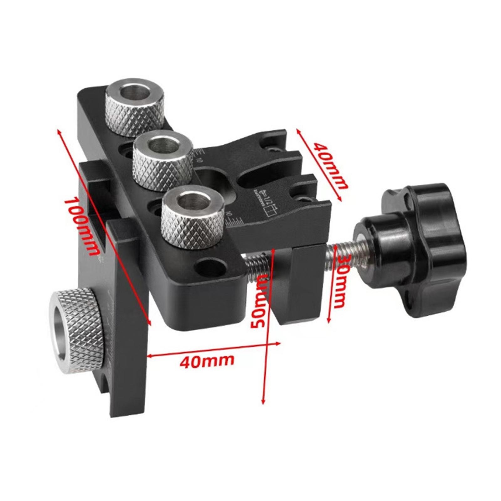 Positioning Puncher Woodworking Punching Tool 3 in 1 Woodworking Self Centering Dowel Drill Guide for Crafting Carpentry Tool