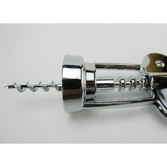 Dụng cụ khui vang , chất liệu inox, đầu khui xoắn tiện lợi.