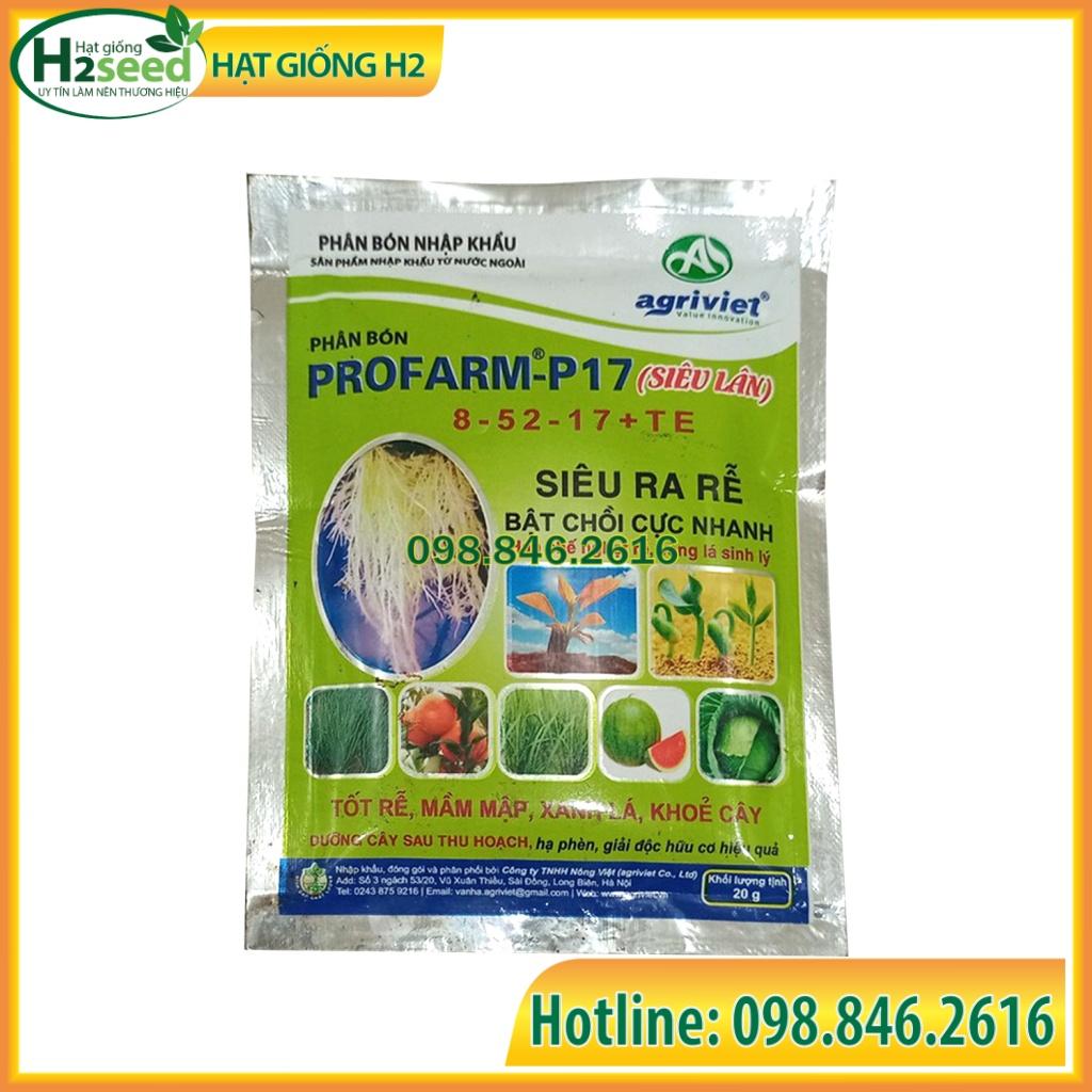 Phân bón siêu lân Profarm -P17 8- 52-17 + TE siêu ra rễ, bật chồi cực nhanh ngăn nghẹt rễ, chột cây