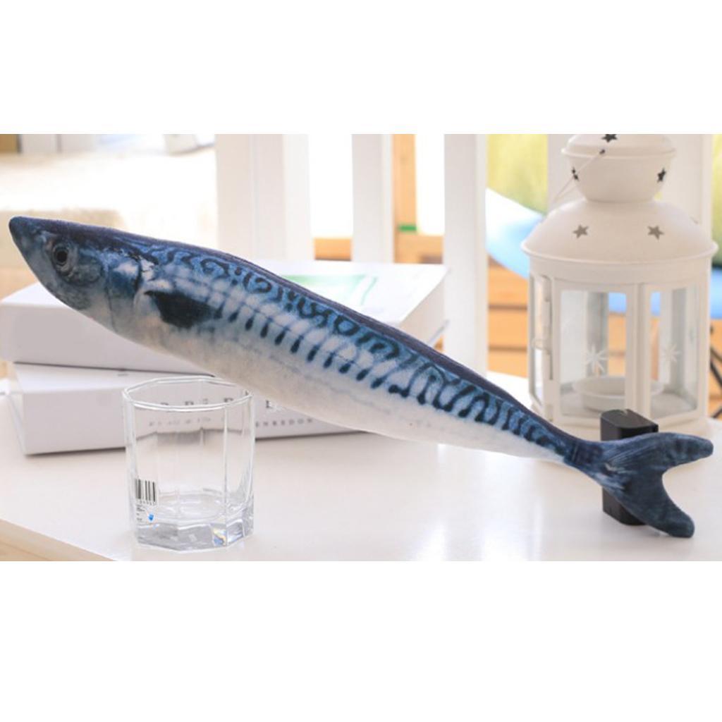 3-4pack Cat Wagging Fish Realistic Plush Toy Simulation Catnip Gift Style_E