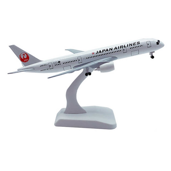 Mô hình máy bay tĩnh Boeing B787 Japan Airlines 18cm có bánh xe
