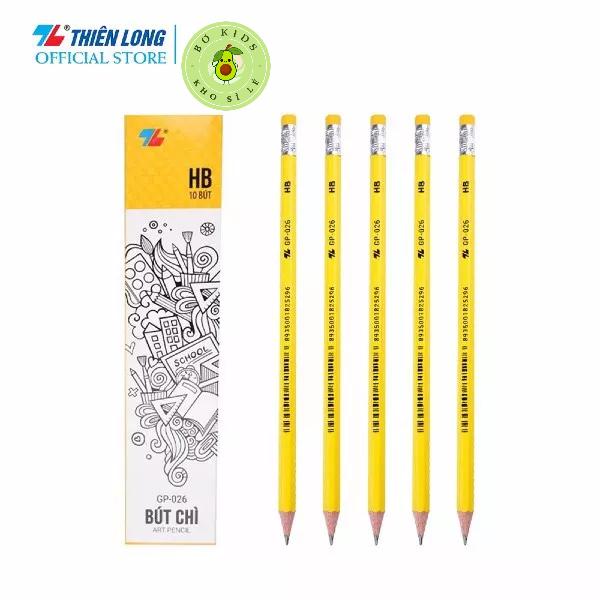 Bút chì gỗ Thiên Long HB GP-026 HỘP 10 CÂY hàng có kiểm tra chất lượng và an toàn