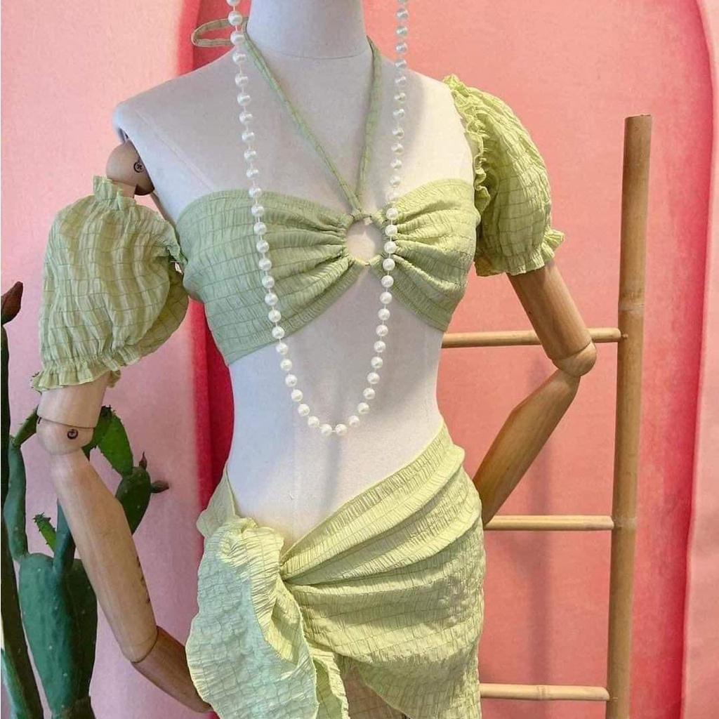BIKINI 2 MẢNH VẢI XỐP KÈM KHĂN NHIỀU MÀU SẮC BIKINI UMI