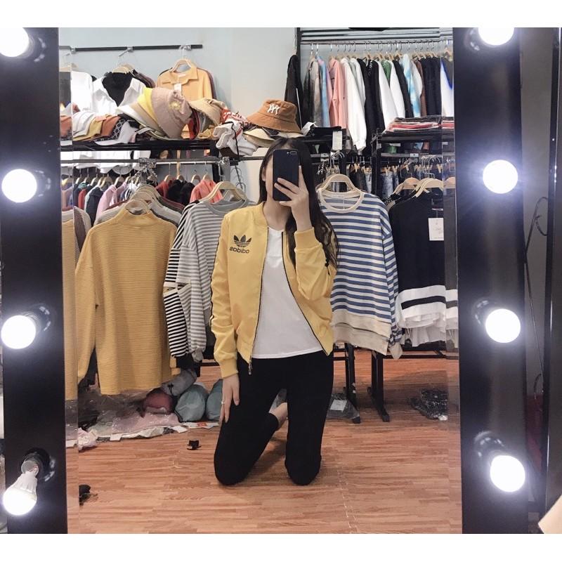 Áo bomber kéo khoá thể thao chất gió đẹp