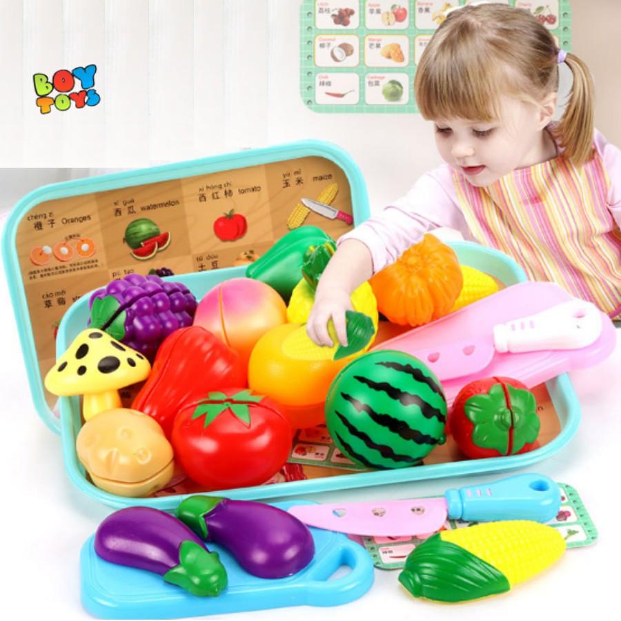Set rau củ quả, hoa quả đủ loại cho bé thỏa sức đam mê và học cách nấu ăn