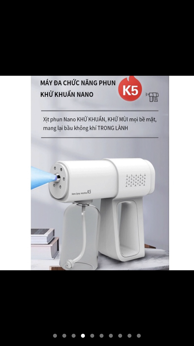 Máy phun sát khuẩn tích hợp tia UV