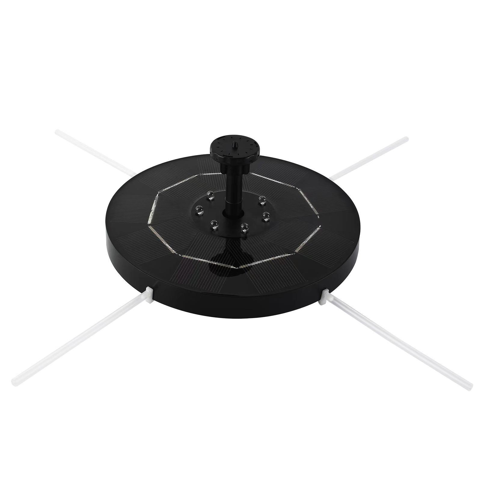 Solar Bird Bath Fountain Pump with 6 Nozzle for Landscape Pool Bird Bath