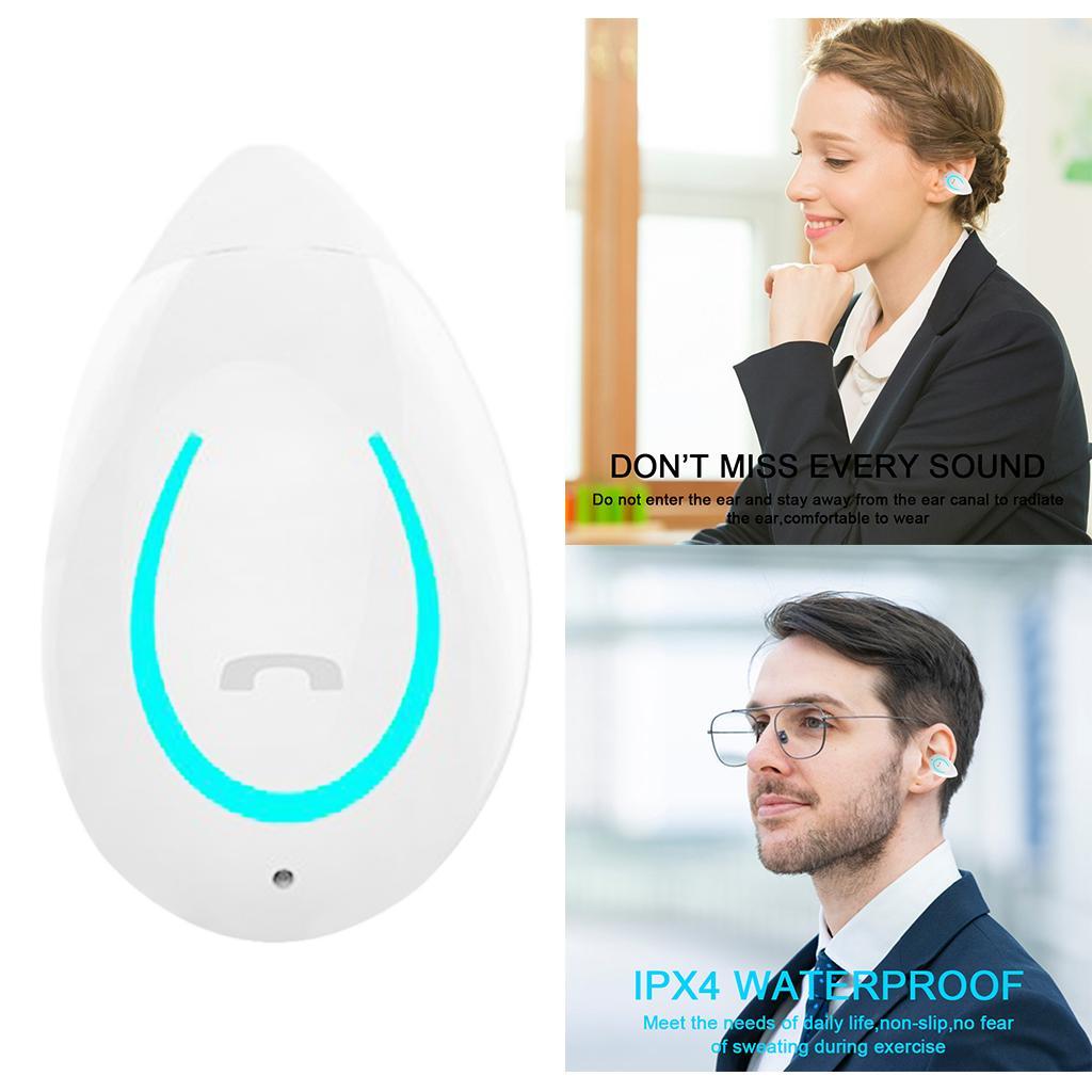 Wireless Bluetooth Headset Stereo Touch Handfree Universal Earbuds Black