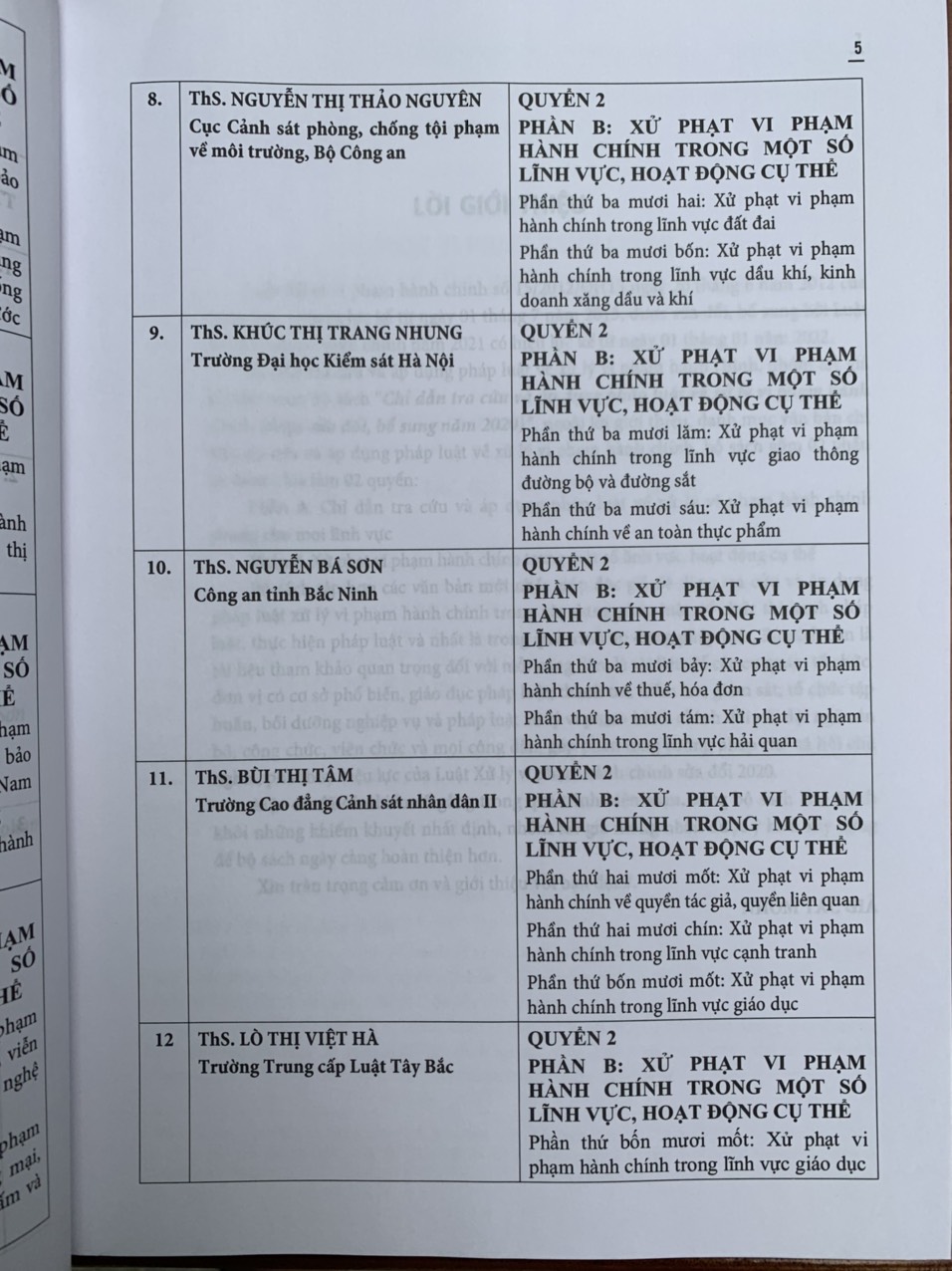 Chỉ dẫn tra cứu và áp dụng pháp luật về xử lý vi phạm hành chính  (được sửa đổi, bổ sung năm 2020) - Quyển 2