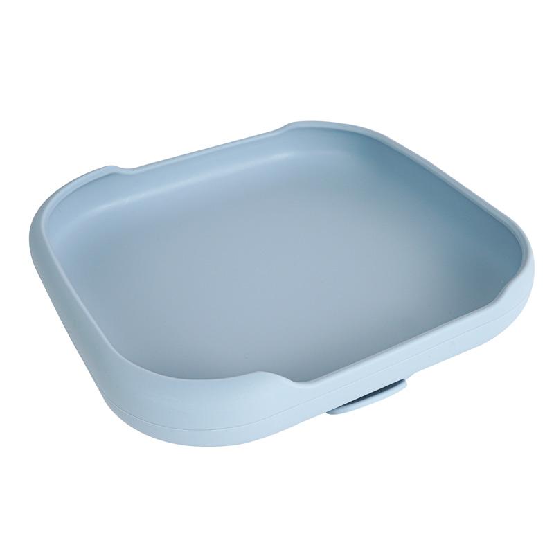 Yếm Cho Bé Ăn Dặm Silicone Đĩa Dùng Tiệc Khay Vuông Có Giác Hút Silicone Cấp Thực Phẩm Bộ Đồ Ăn Trẻ Em Chống Nước Trẻ Em Đĩa