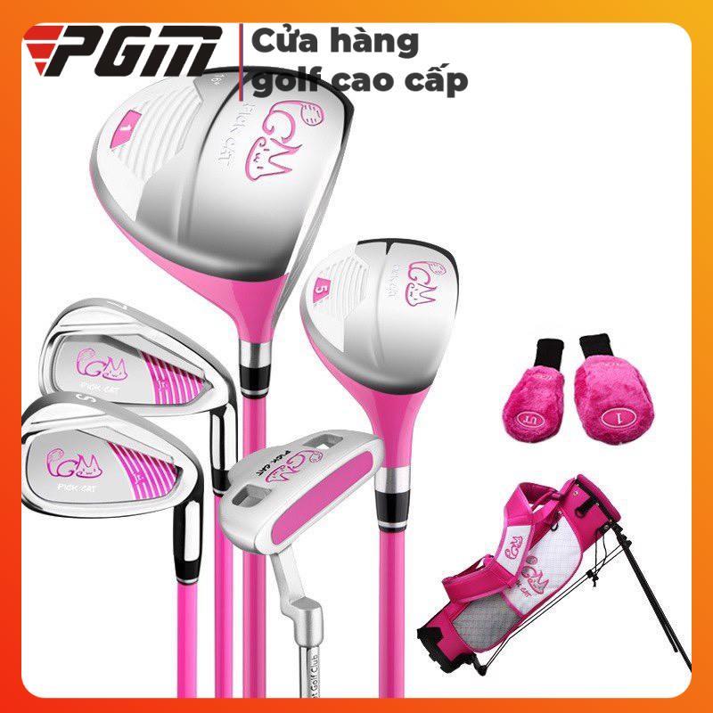 Bộ gậy golf trẻ em Pick Cat 5- 8 Tuổi và 9-12 Tuổi ( Gift} Tặng kèm 10 Bóng Xốp trong nhà và 3 banh)