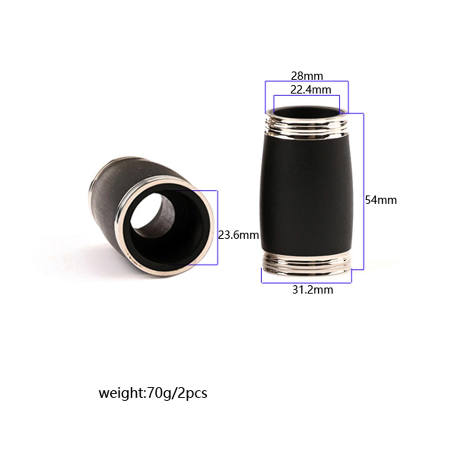 4 Pieces Bakelite Clarinet B Flat Tube Tuning Clarinet Tuning Tube for Musical Instrument