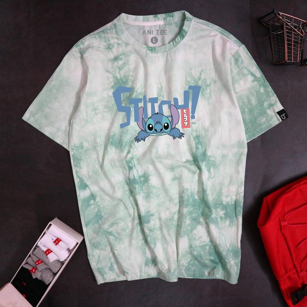 Áo Thun Loang Unisex Tay Lỡ Form Rộng - Stitch