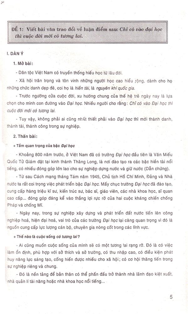 Những Bài Làm Văn Mẫu 11 - Tập 2